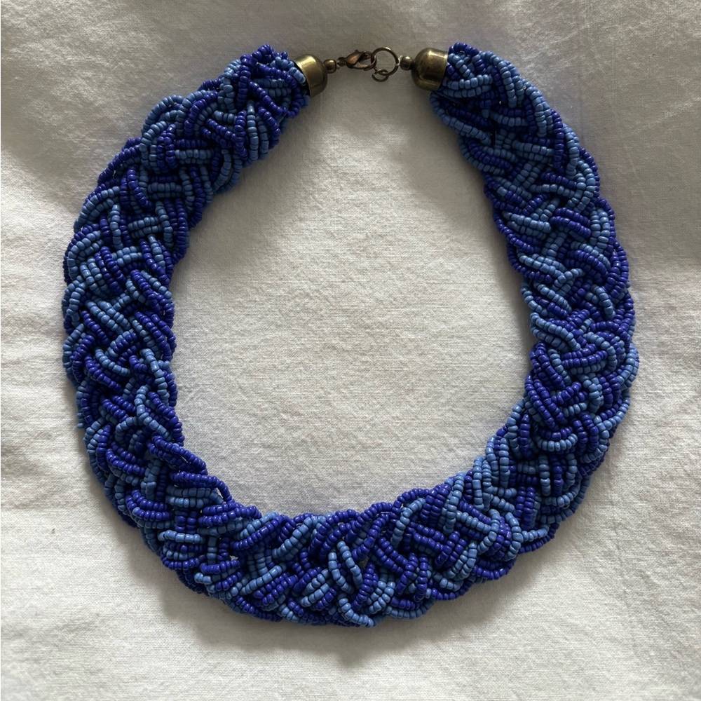 Blue Beaded Necklace